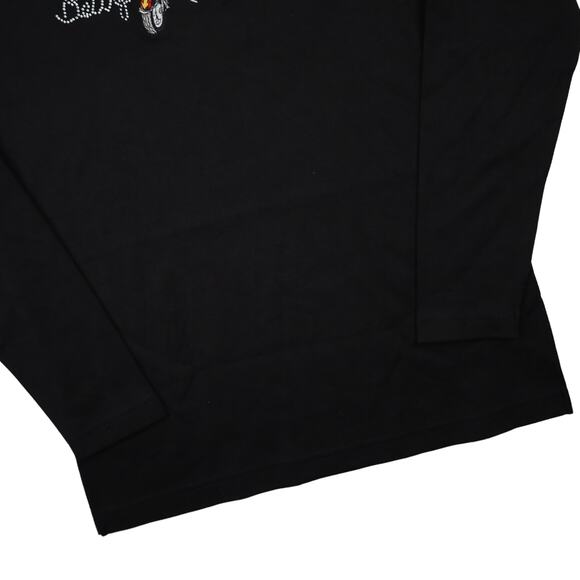 Vintage Y2k NWT Betty Boop Embroidered Motorcycle Rhinestone T Shirt - Picture 3 of 7